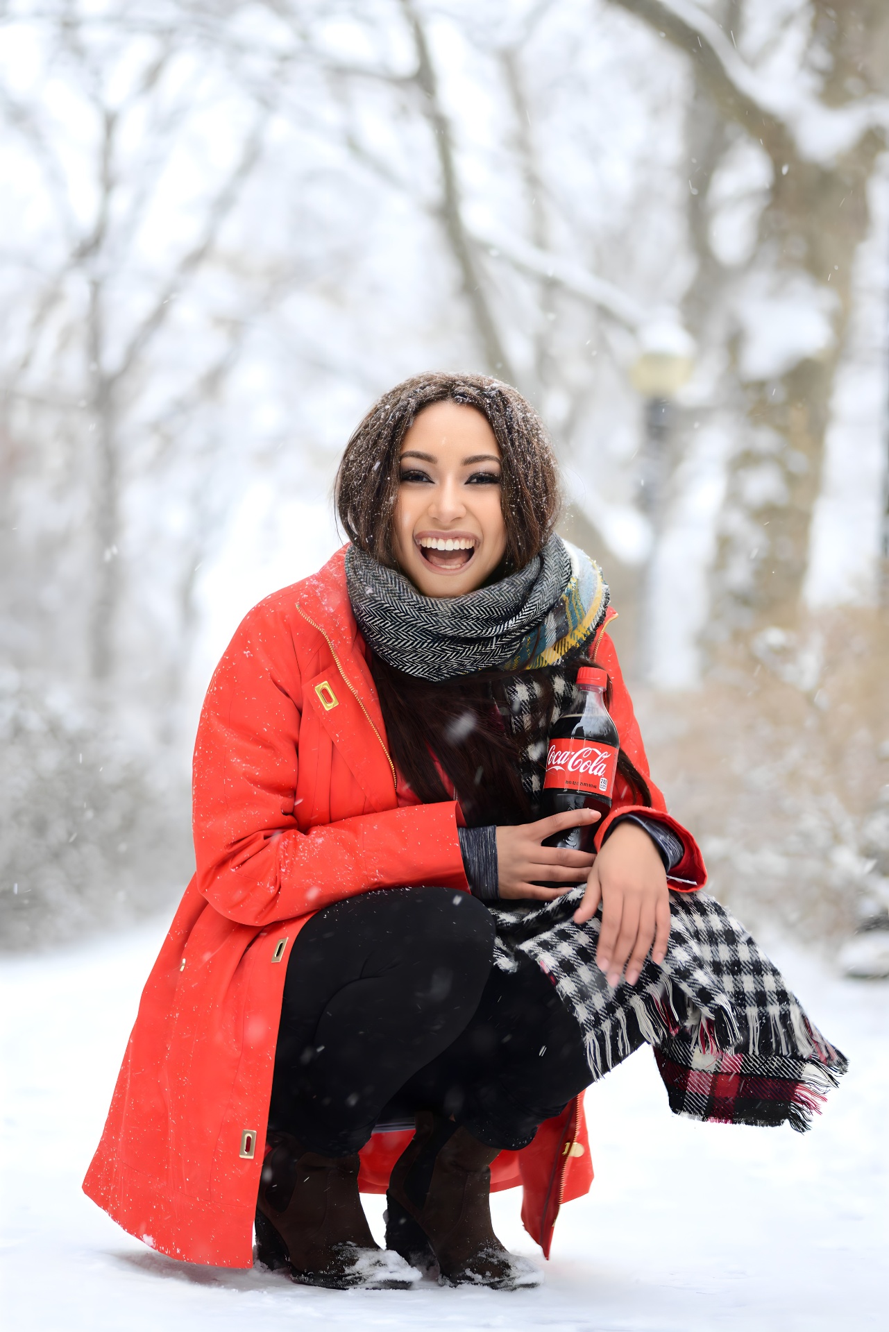 Coca-Cola commercial print campaign — winter Central Park, NYC by Dorothy Shi