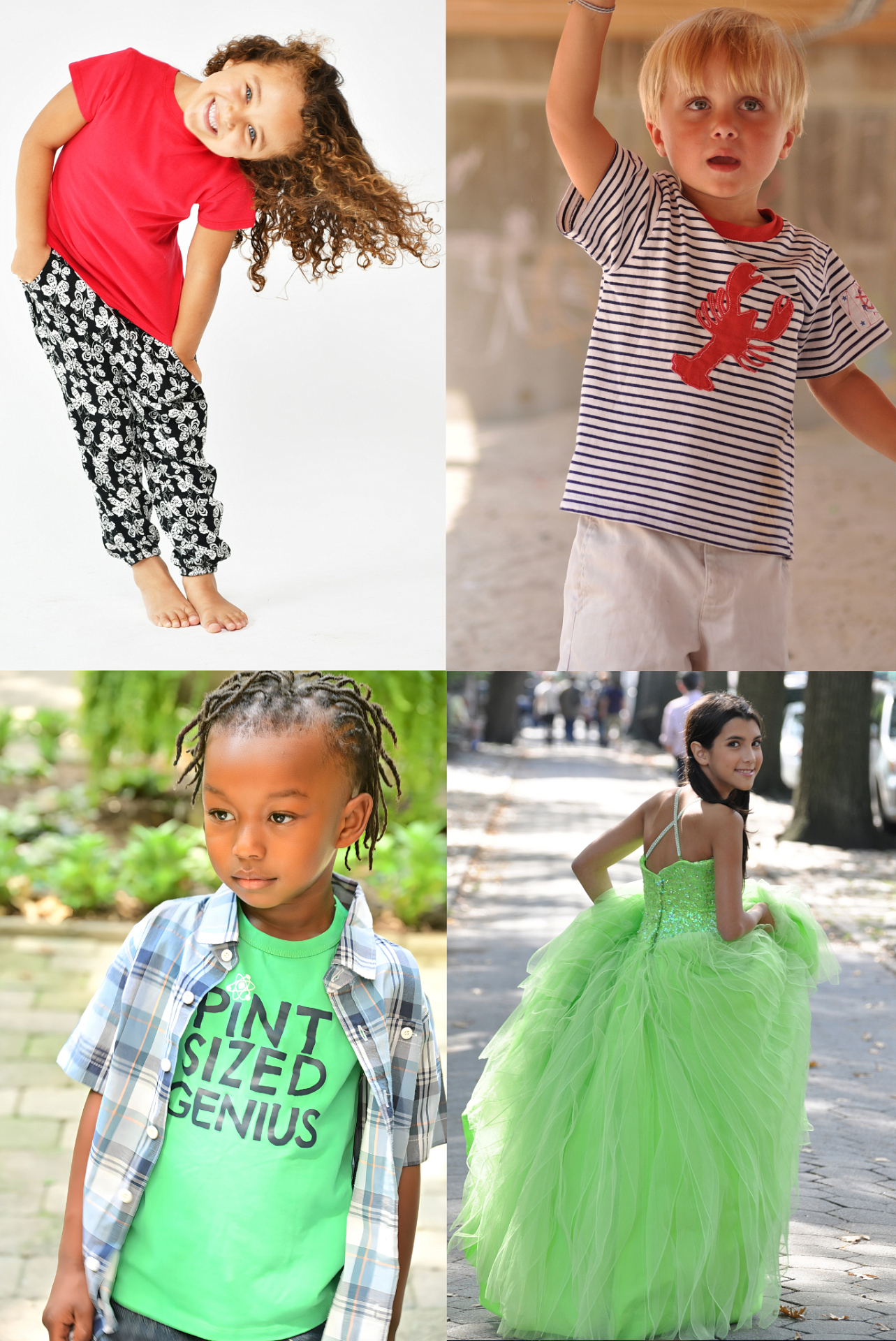 Children fashion portfolio with Disney-style looks, NYC by Dorothy Shi